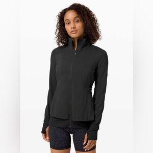 Women’s Lululemon Sights Seen lightweight nylon lined jacket full zip black SZ 4